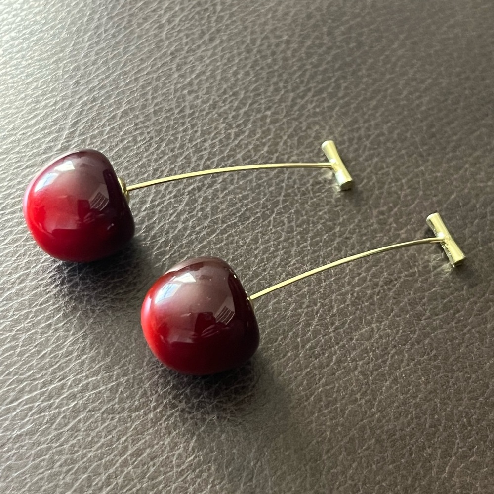 Cherry Drop Earrings